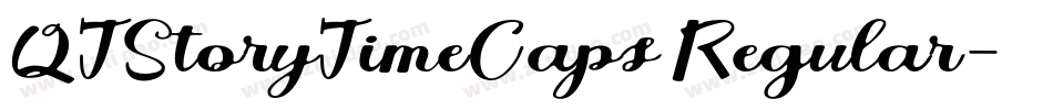 QTStoryTimeCaps Regular字体转换